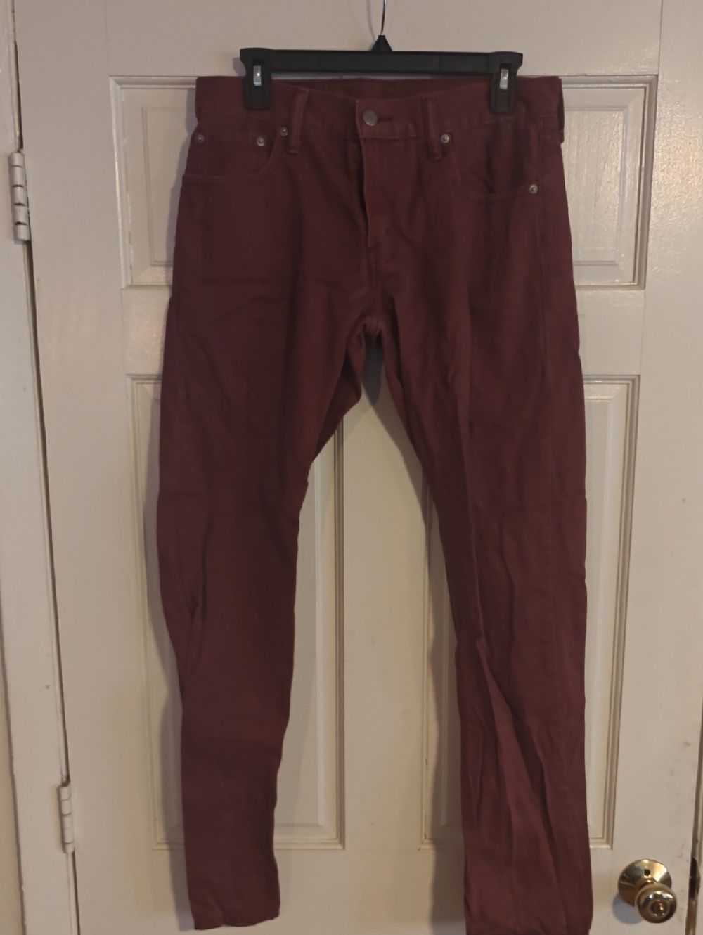 Levi's 514 30x32 Men's Maroon Slim Pants